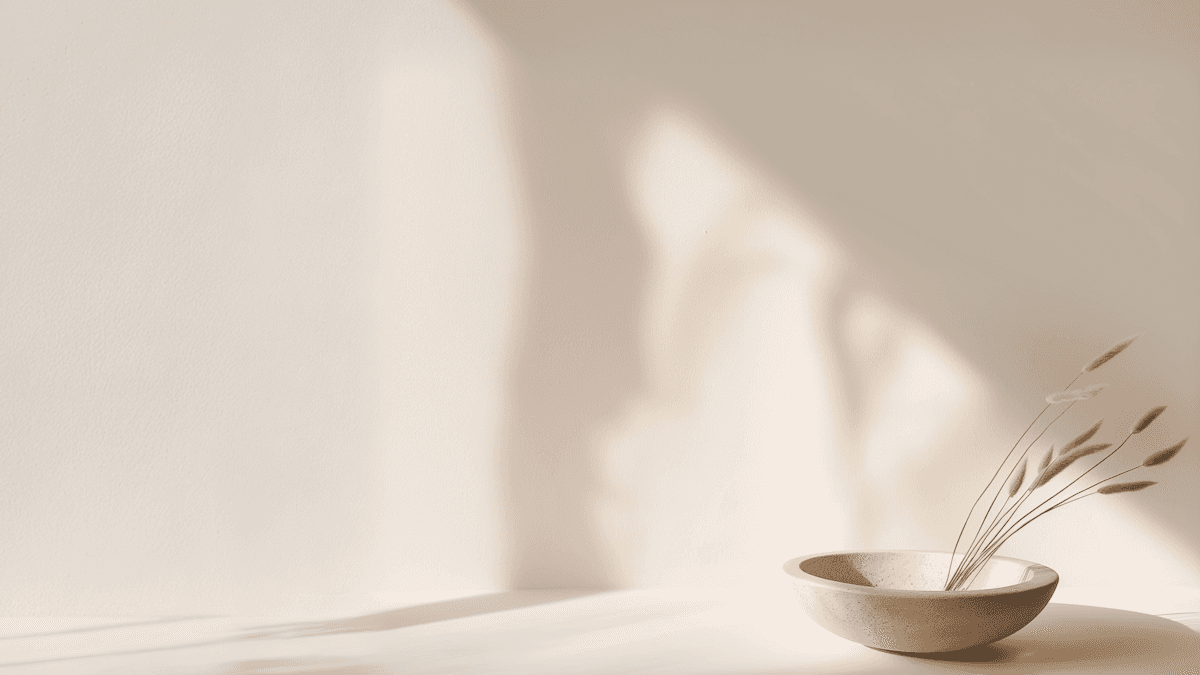 Minimalistic Interior Decor with Vase and Dried Grass