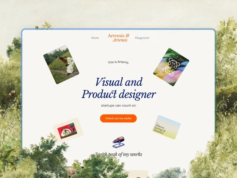 Artemis Framer Portfolio Template