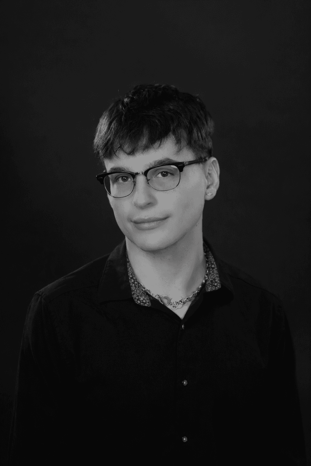 Photo of Irene in a neon scene