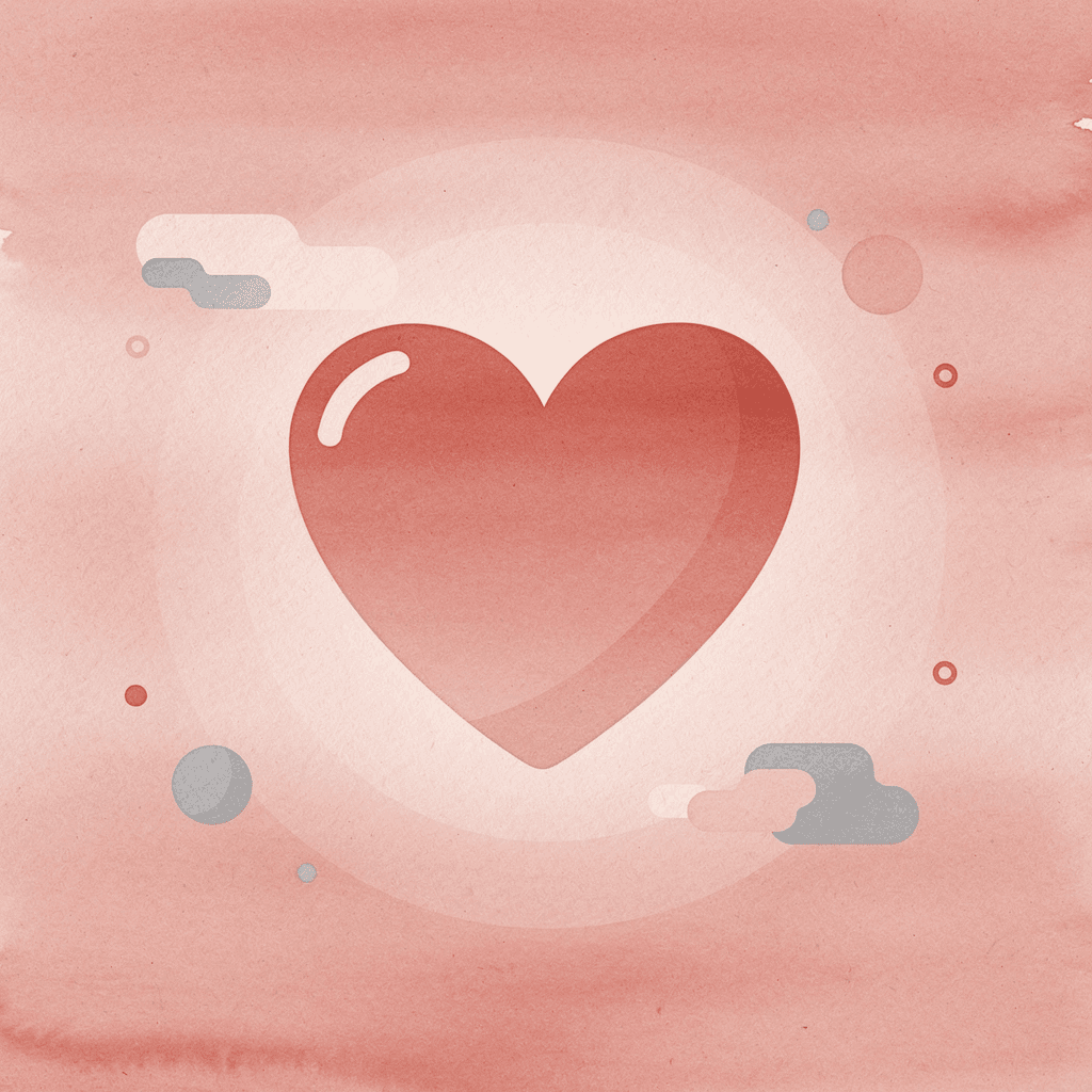Heart icon representing postpartum wellness and health
