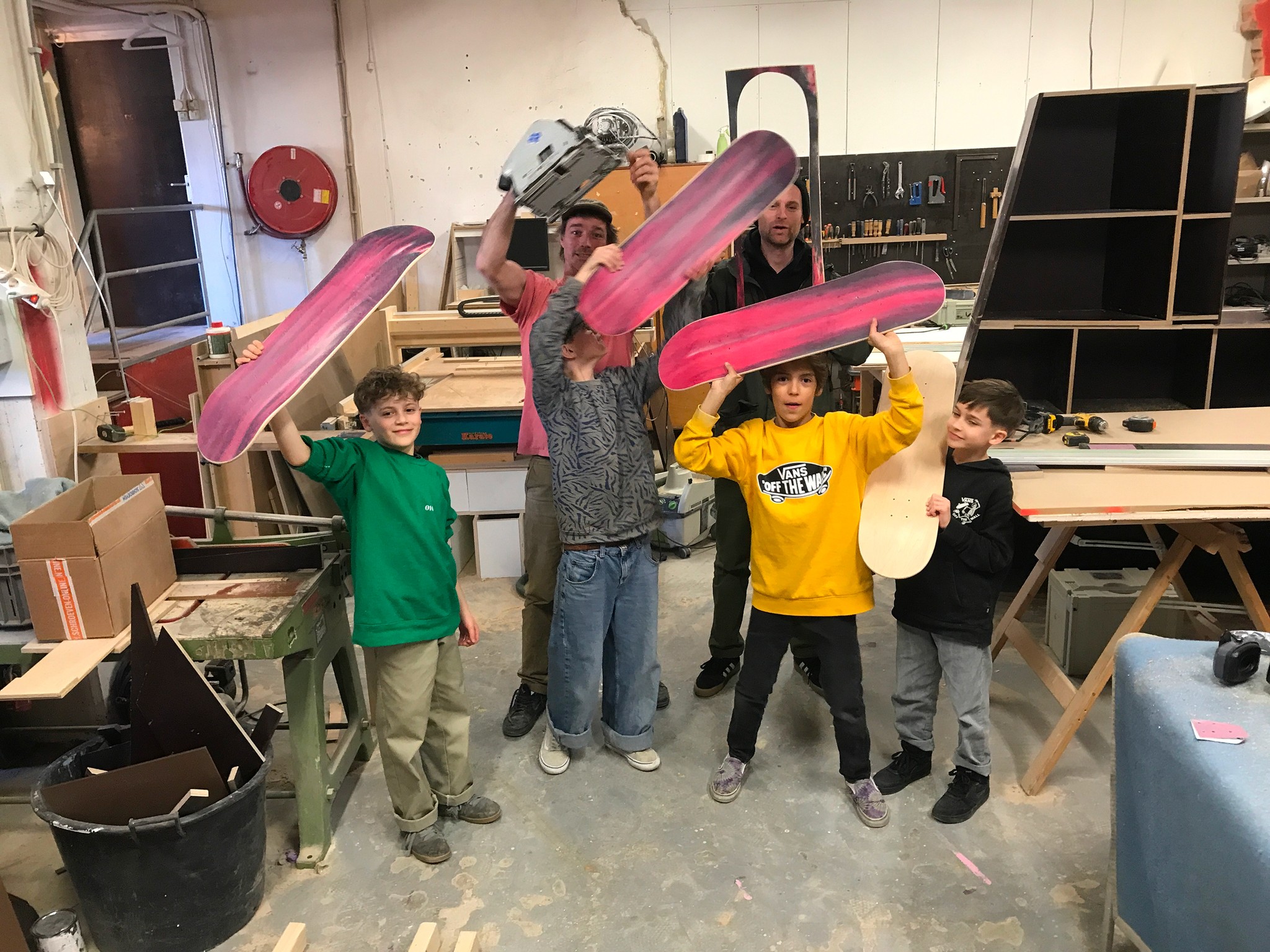 Studio Klinkenberg kineren met skateboards