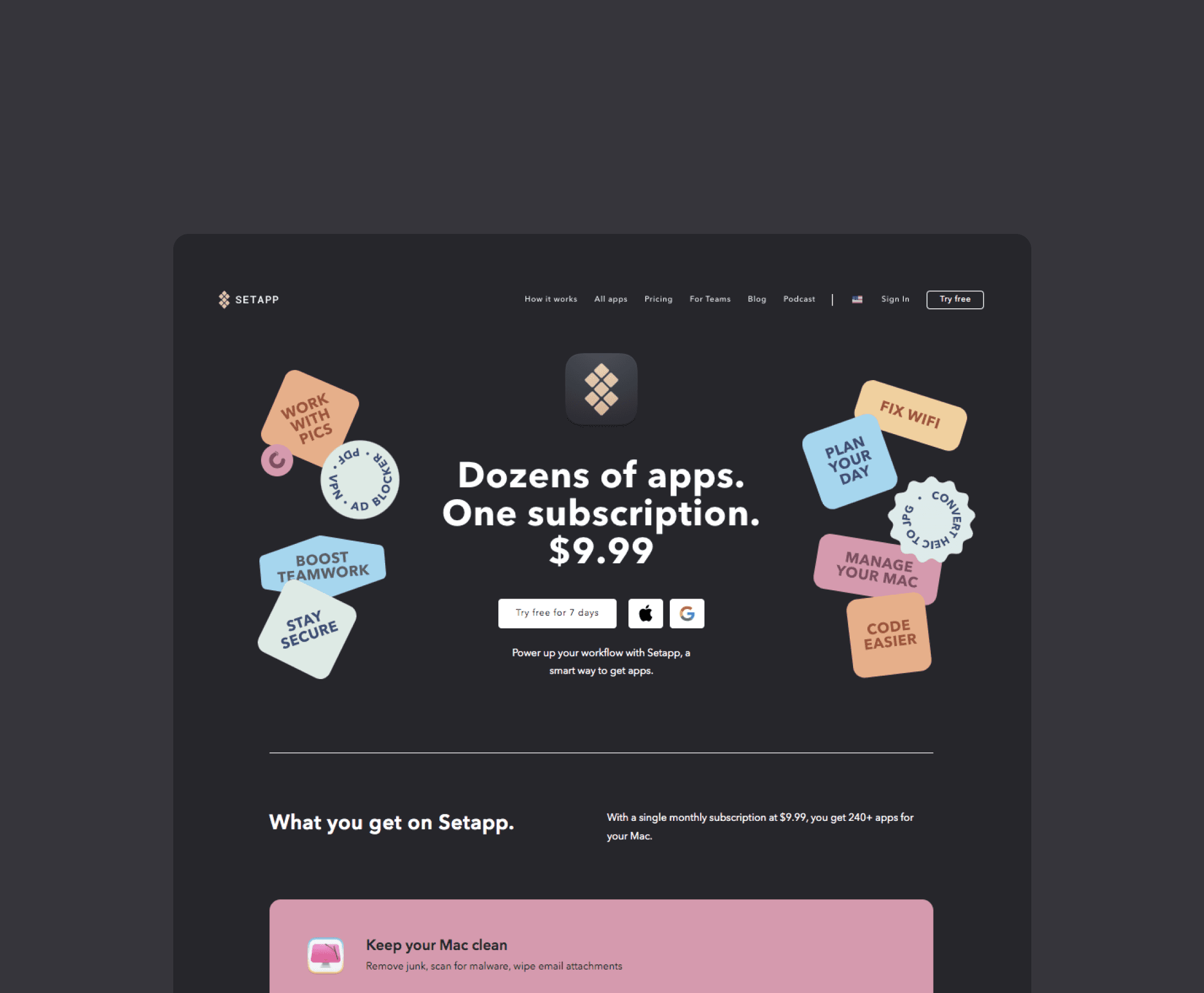 App Screen with open sidebar