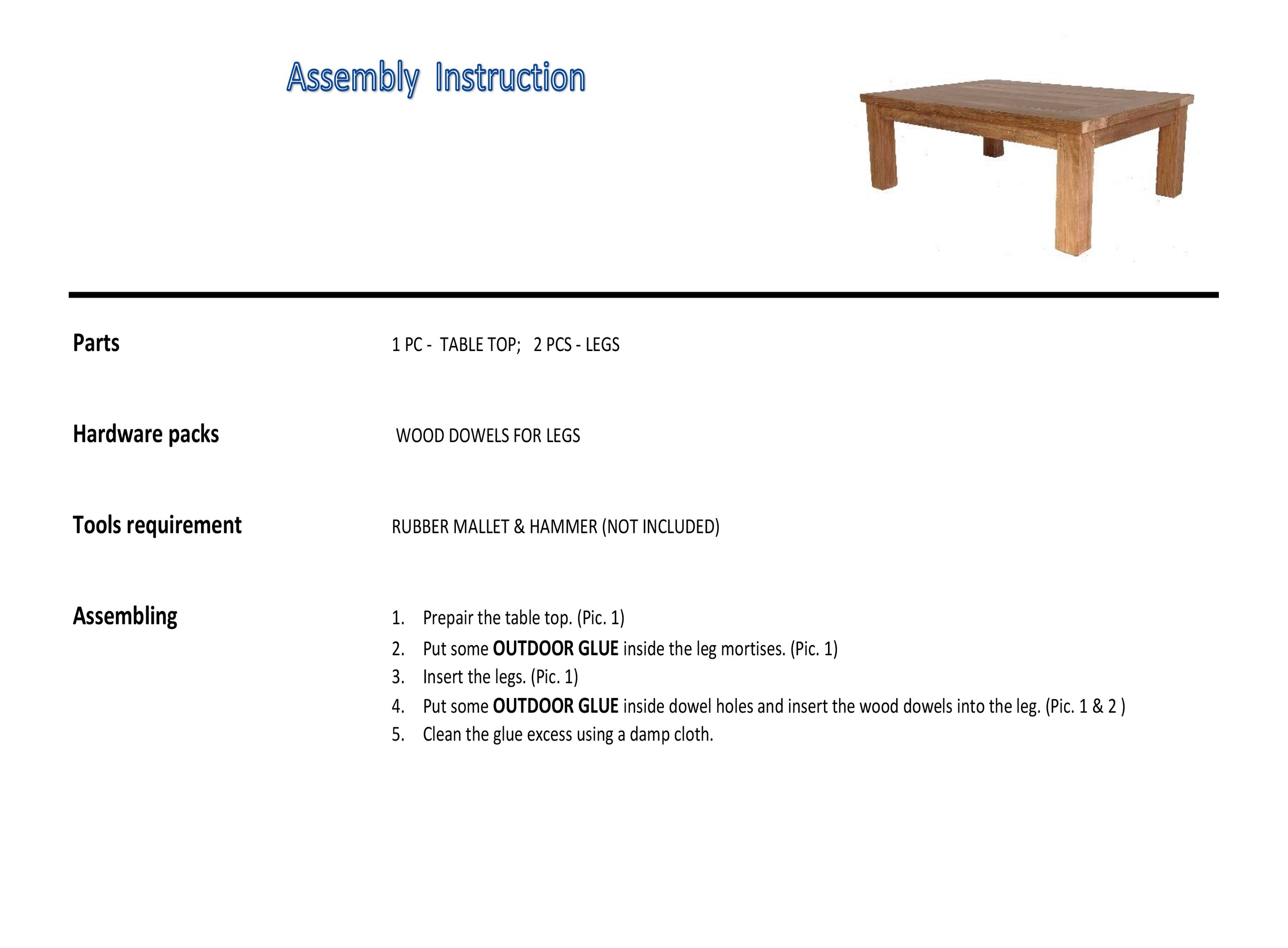 assembly instruction