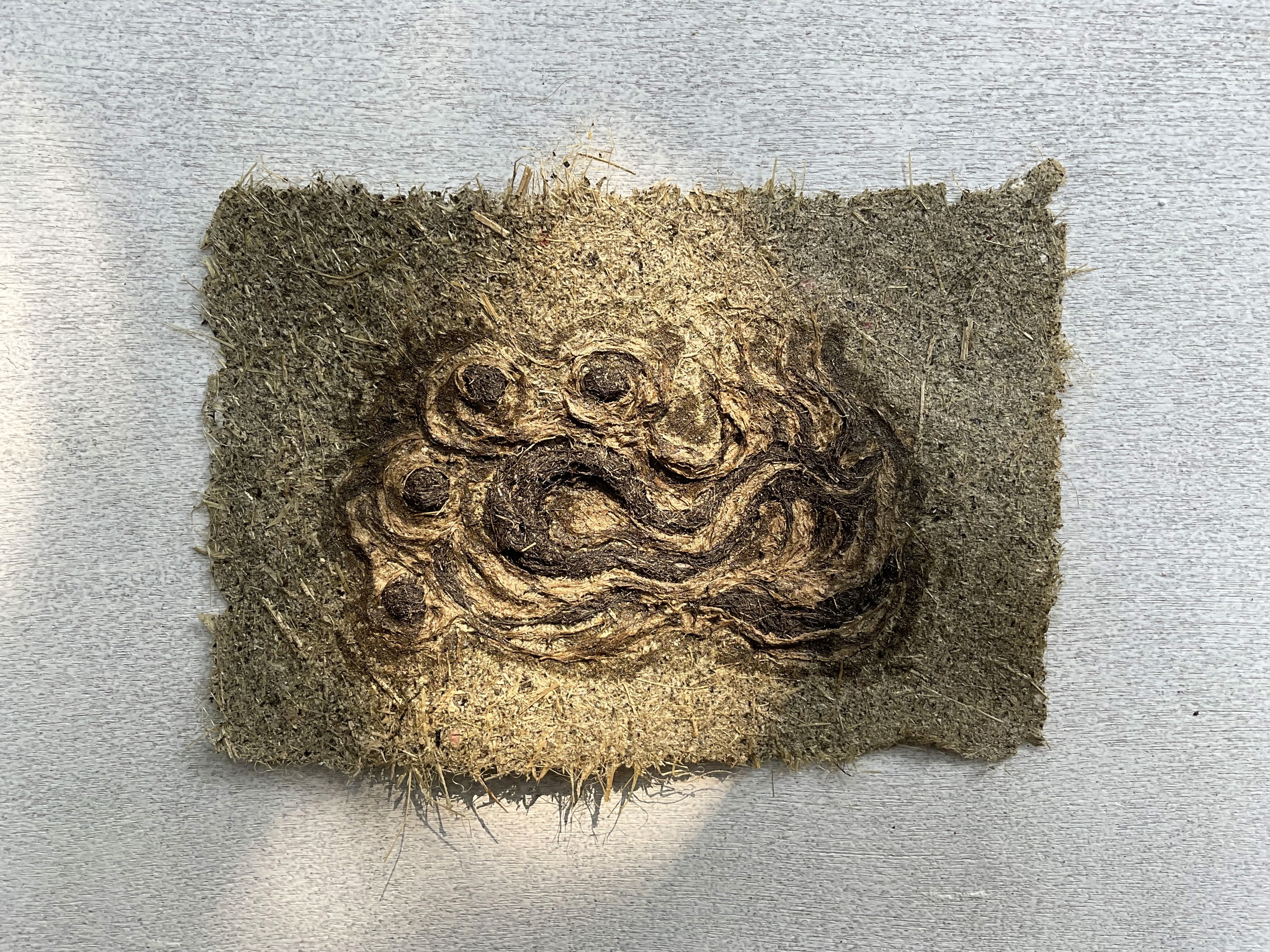 herd of sheep on road painting