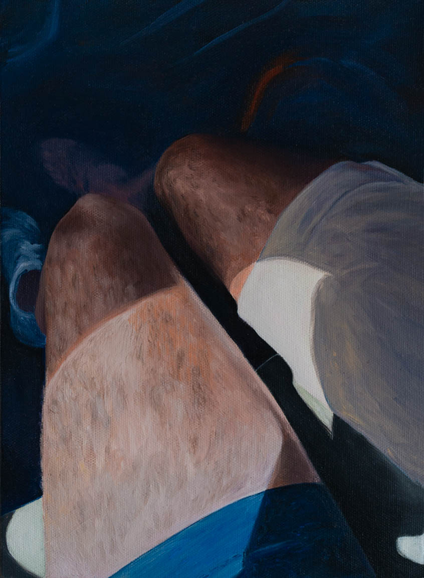 Marseille Paris, Huile sur toile, 33 x 24 cm, 2023