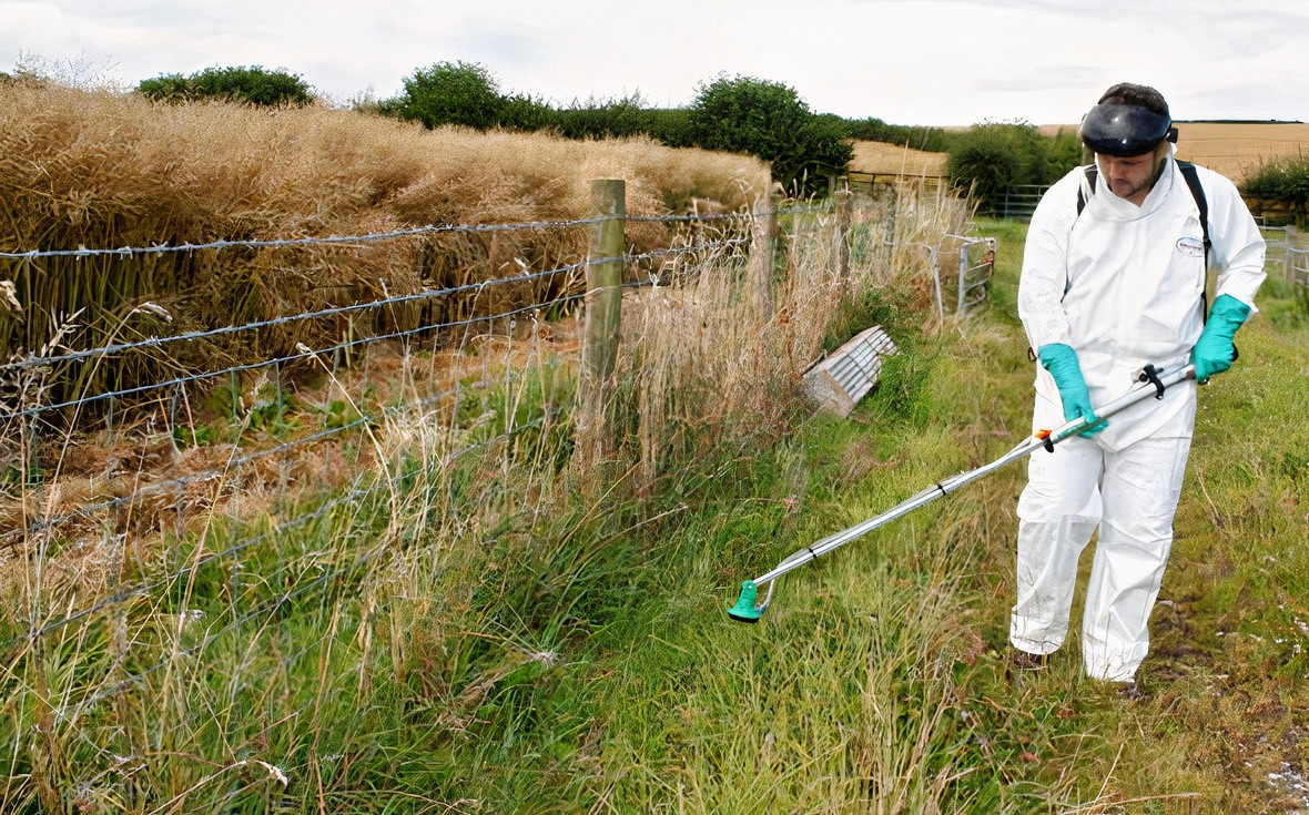 Silver modern car top view with lights enabled