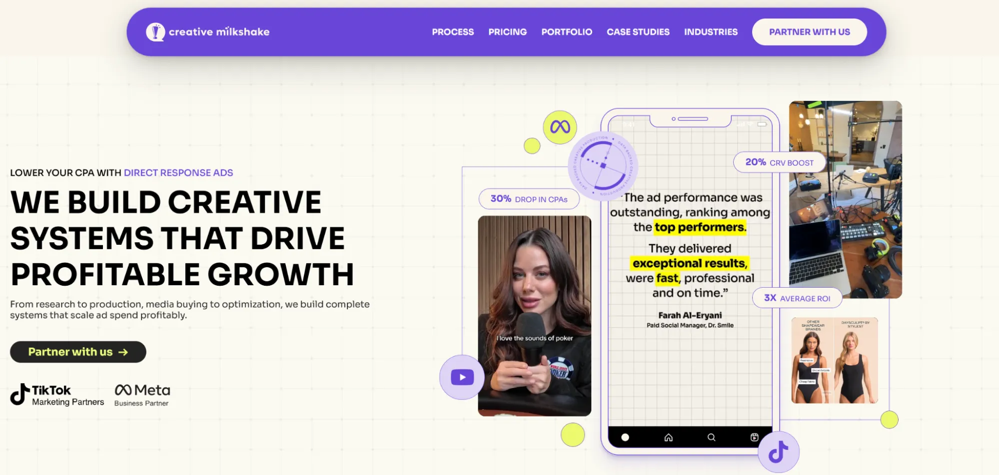 Top TikTok Performance Marketing Agency - Creative Milkshake