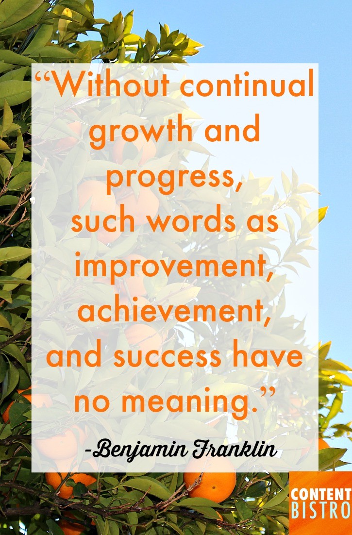 WITHOUT CONTINUAL GROWTH AND PROGESS...