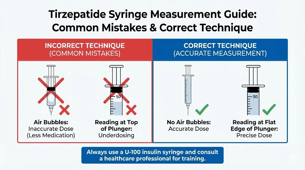Common tirzepatide syringe measurement mistakes and how to avoid them