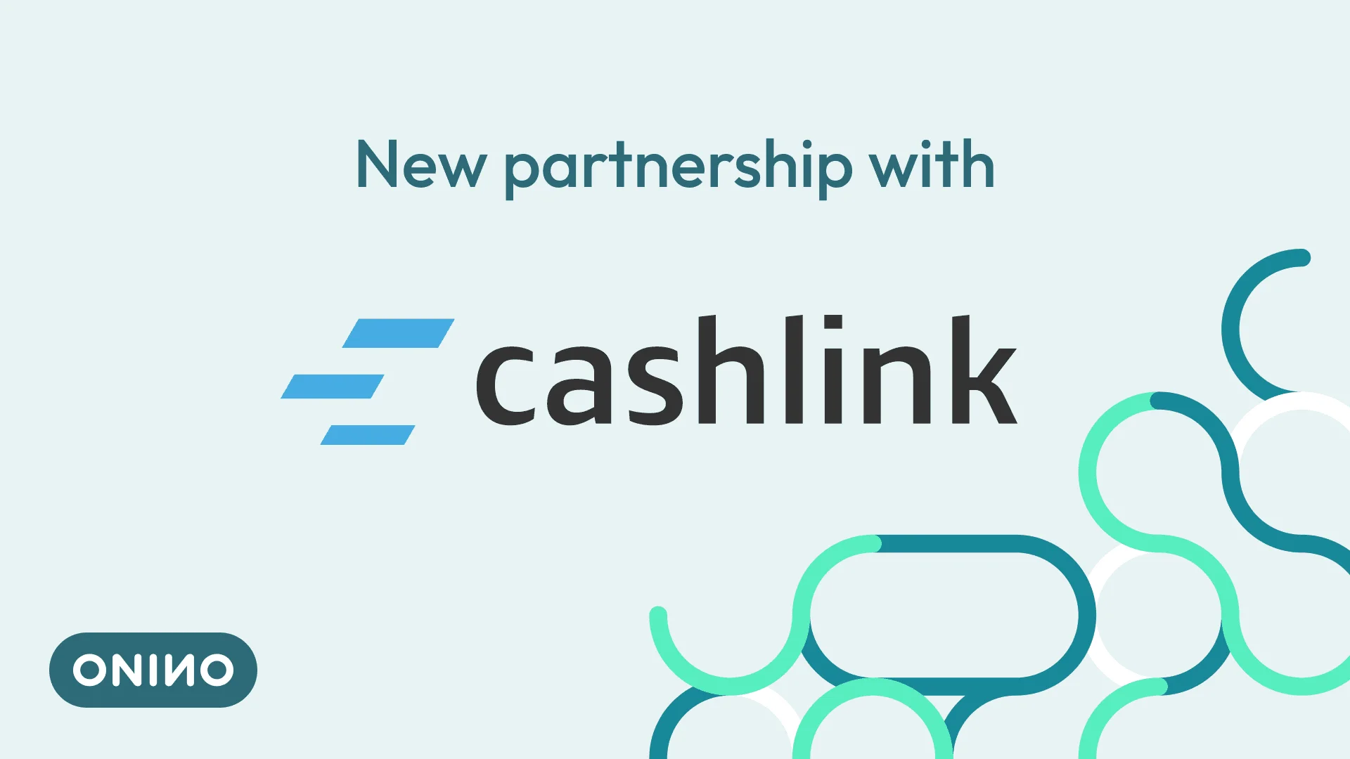 ONINO and Cashlink partnership announcement for tokenized securities infrastructure