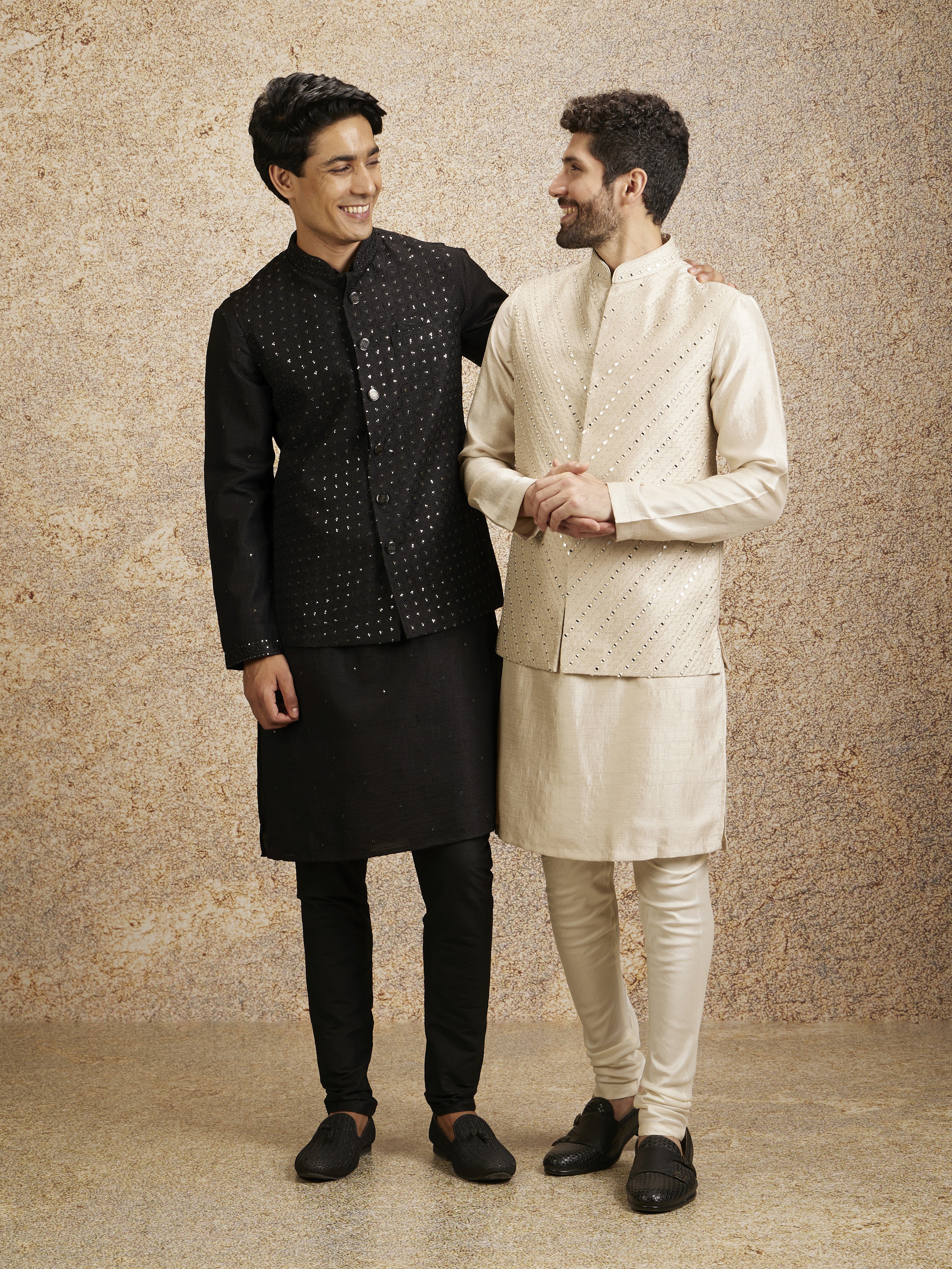 People playing soccer on a rooftop court surrounded by city buildings