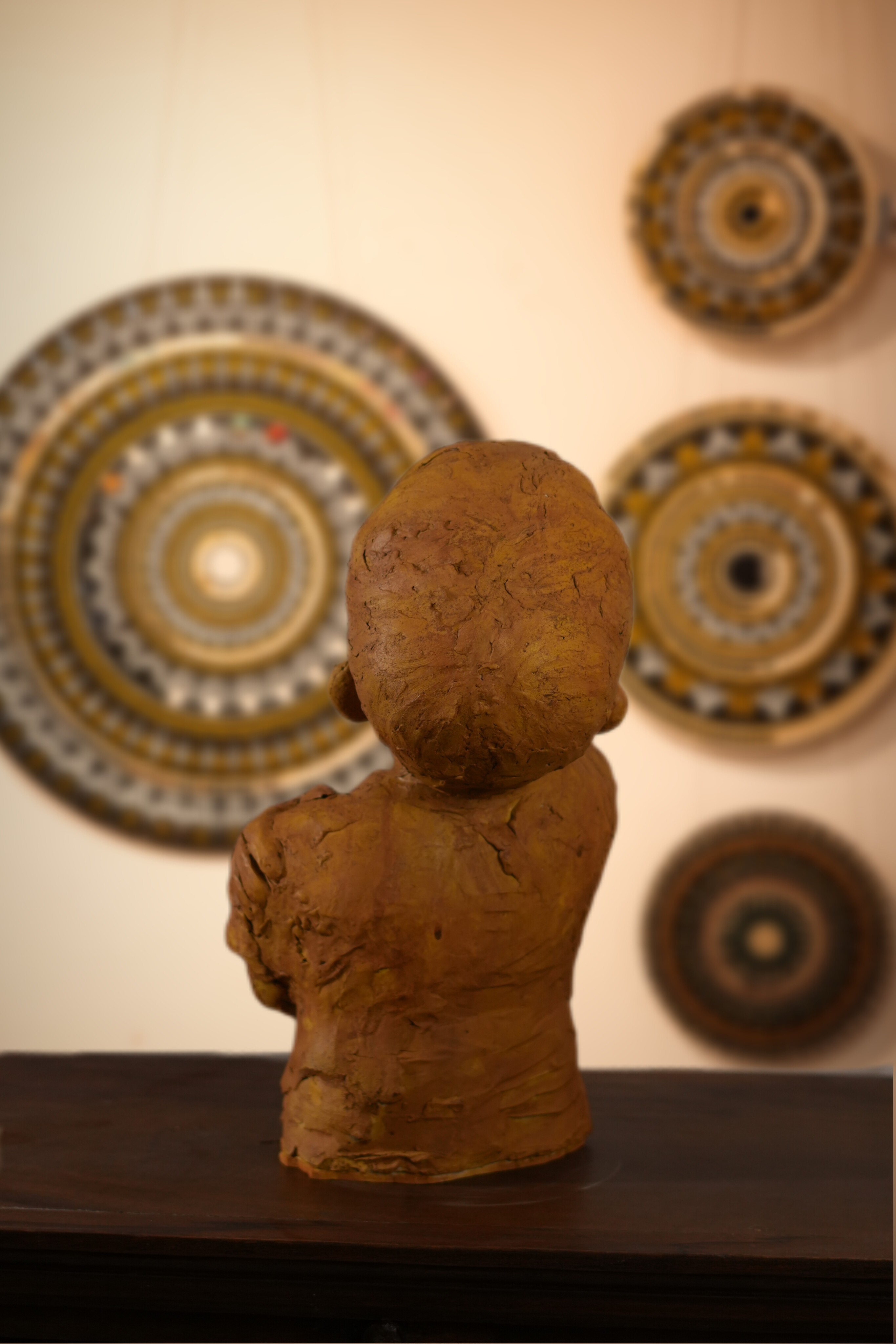 portrait sculpture of a child