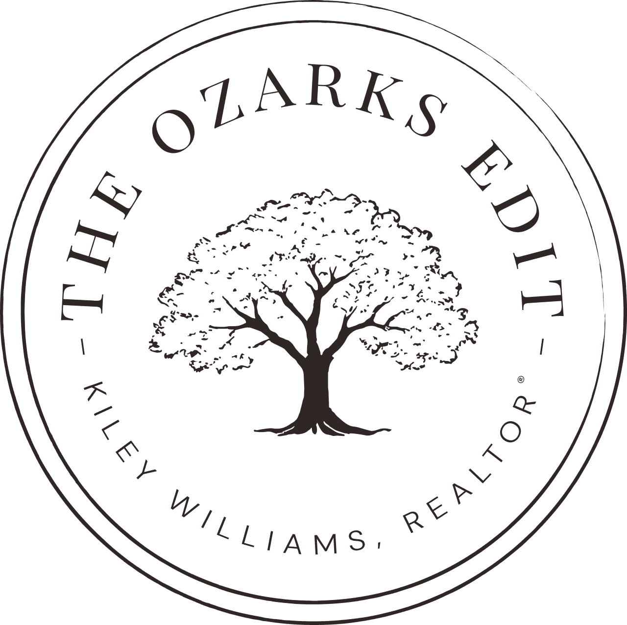 The Ozarks Edit stamp logo