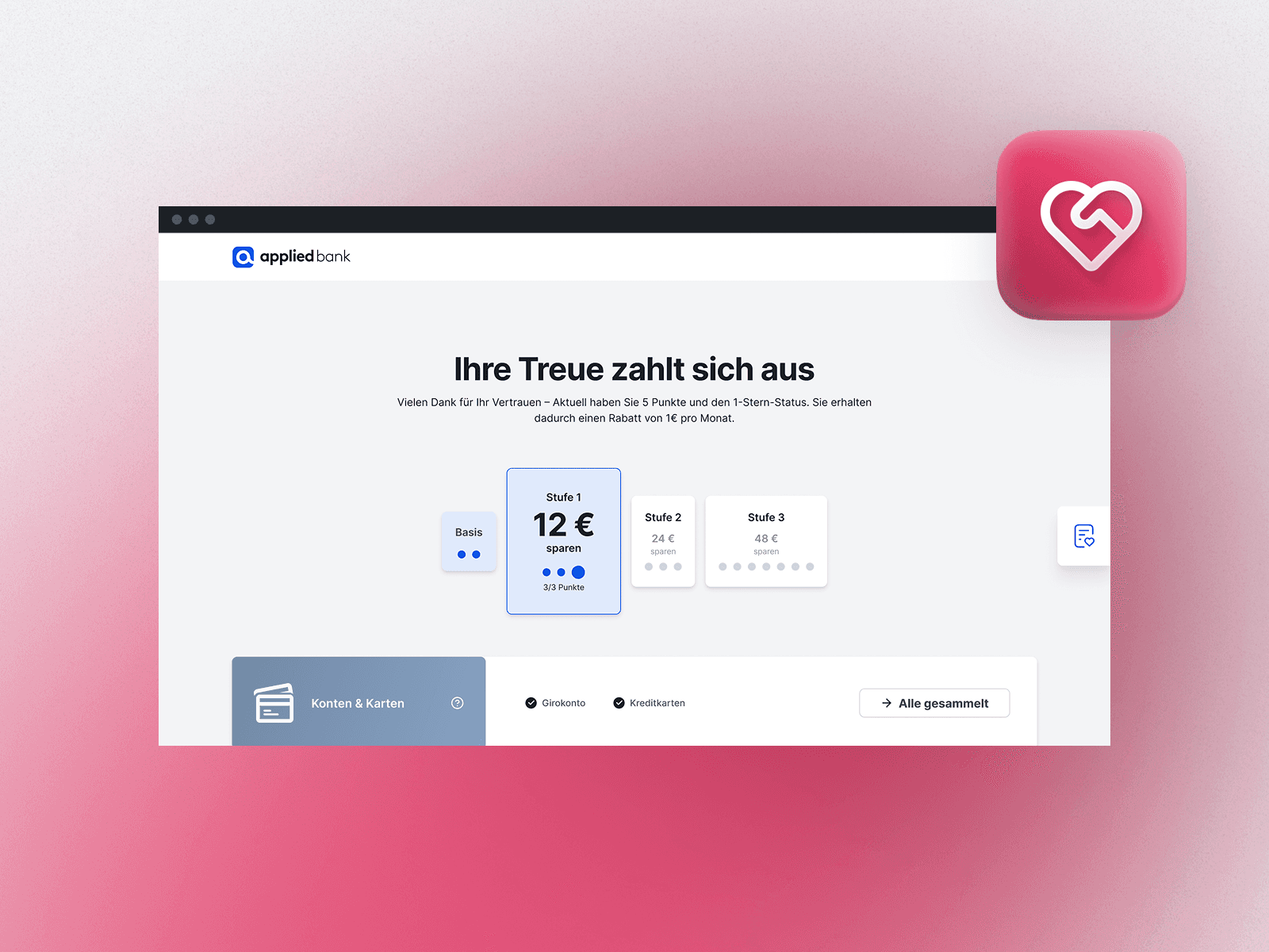 Hausbankbonus Mockup mit Logo