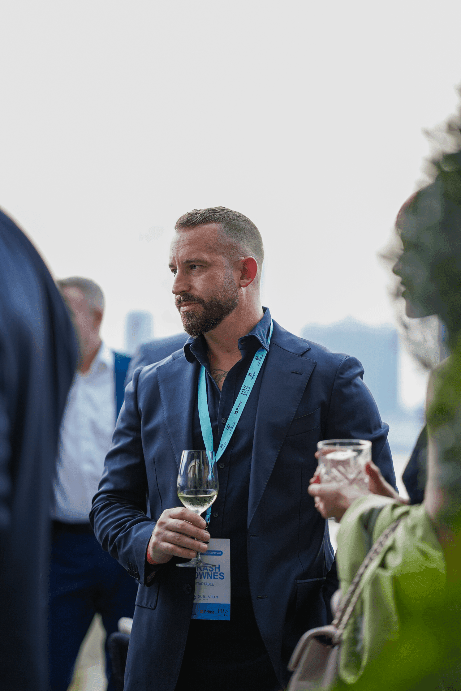 Crash S. Downes at a private investor event Abu Dhabi UAE