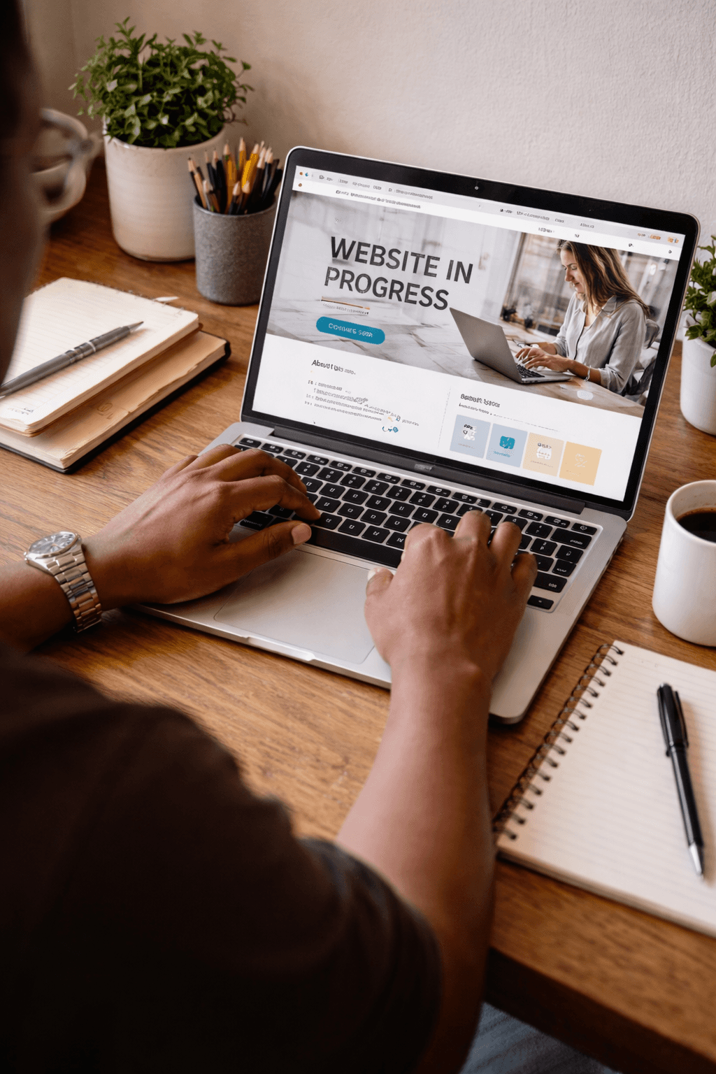 MacBook Pro showing vegetable dish