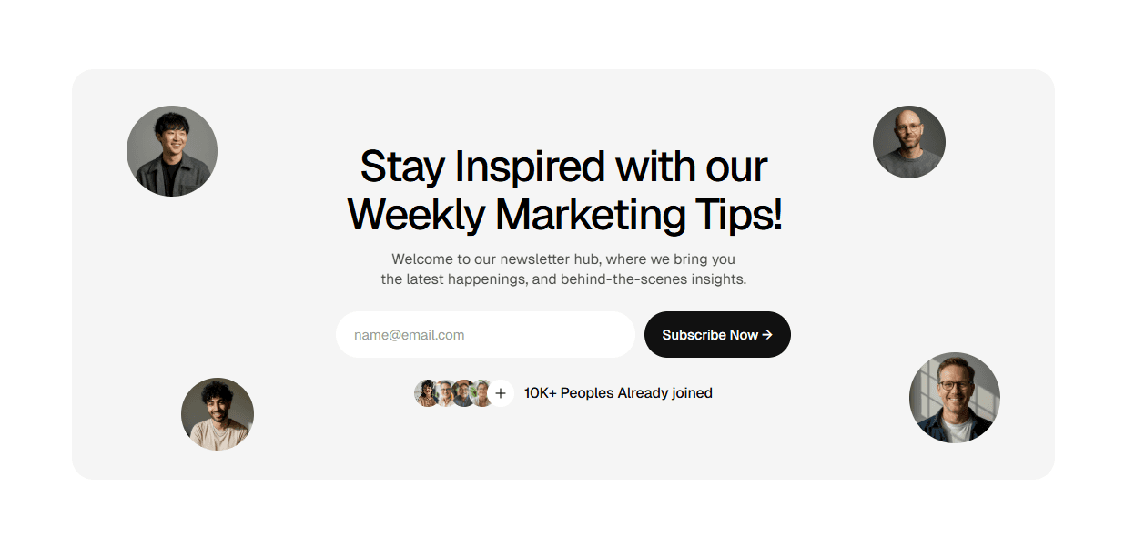 Framer Newsletter Section Component