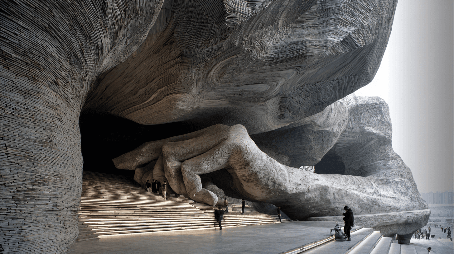 A passage under the arm