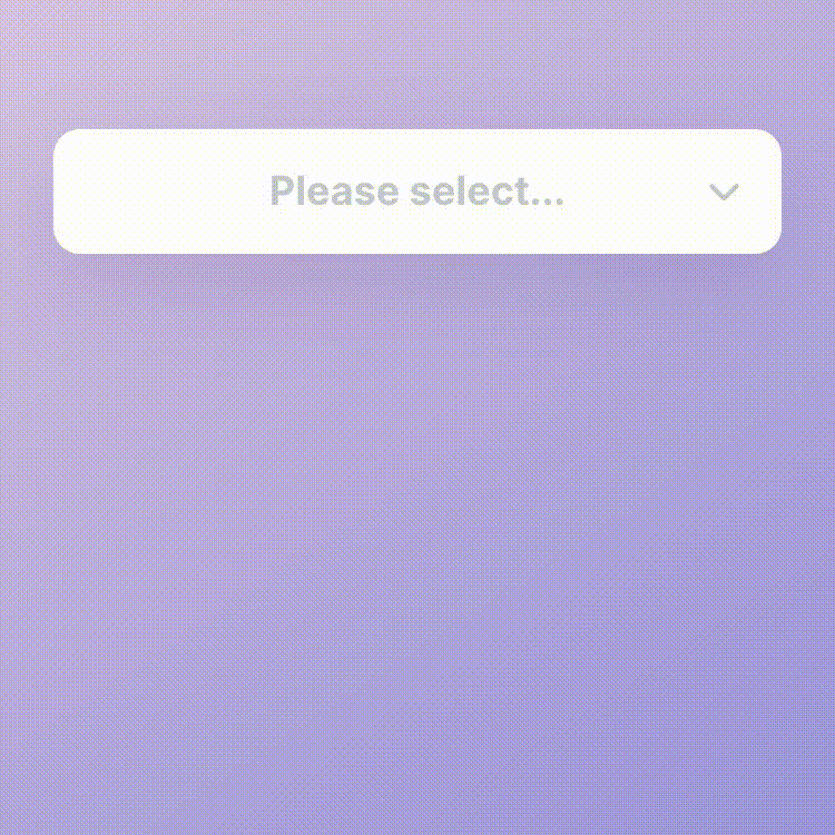 dropdown menu protopie