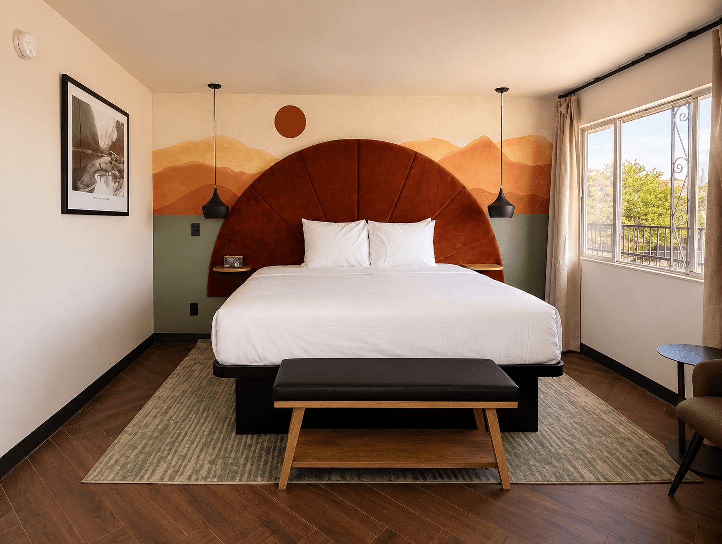 The View Suite bedroom at The Wesley Hotel