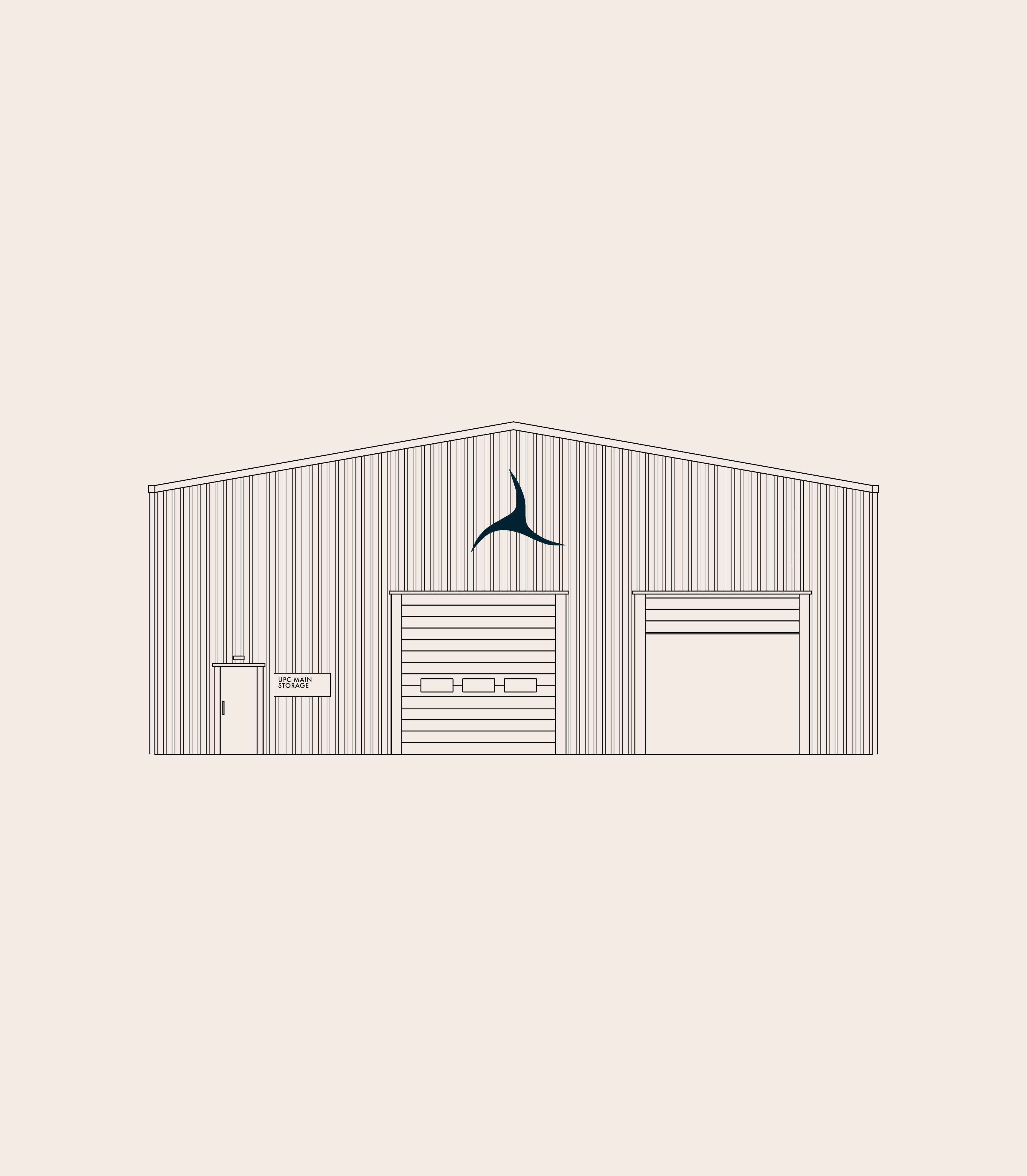 storage space with logo UPC by analogue agancy