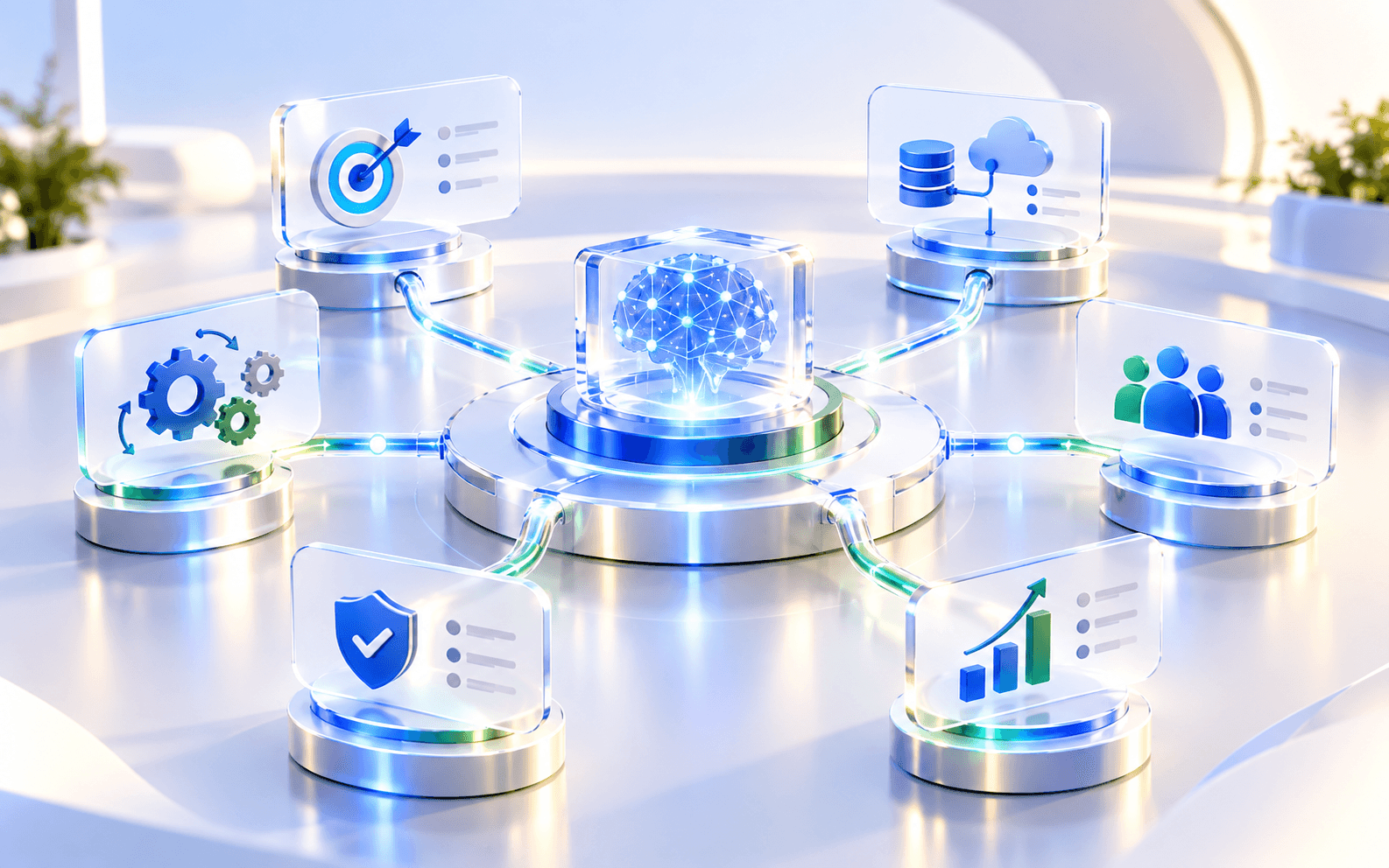 AI implementation managed as a business capability across people, processes, governance, and technology
