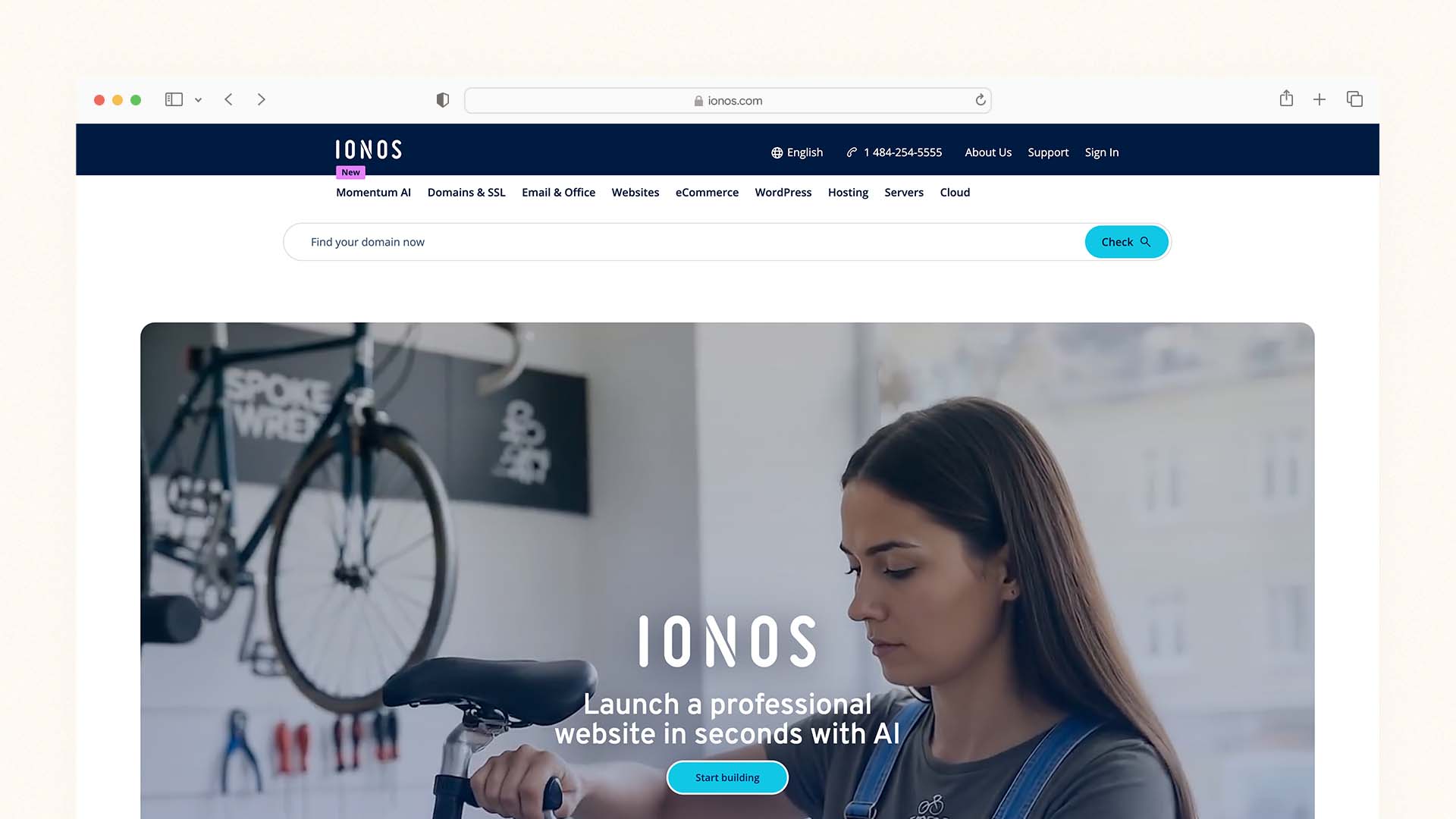 IONOS — Best DIY Builder for Lowest First-Year Cost