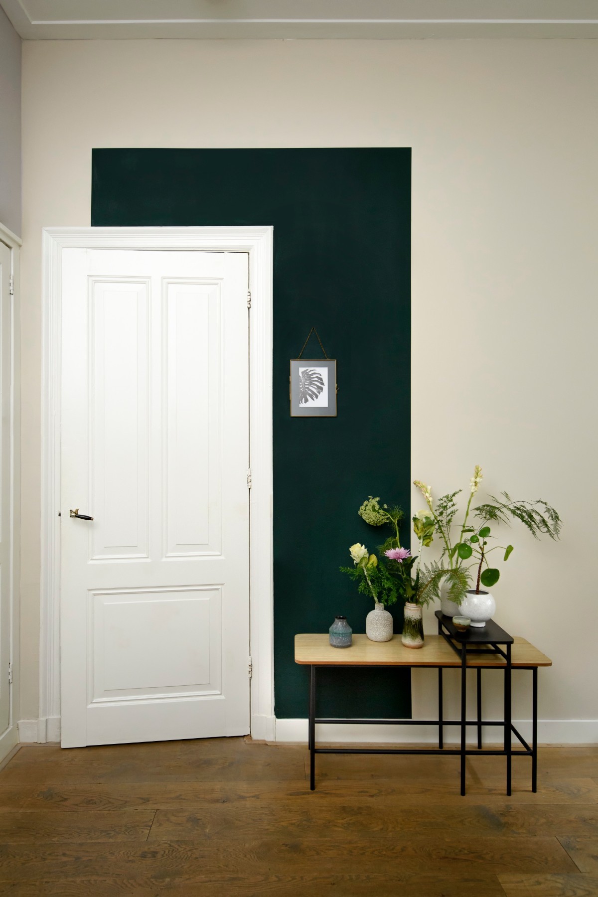 groene muur woonkamer