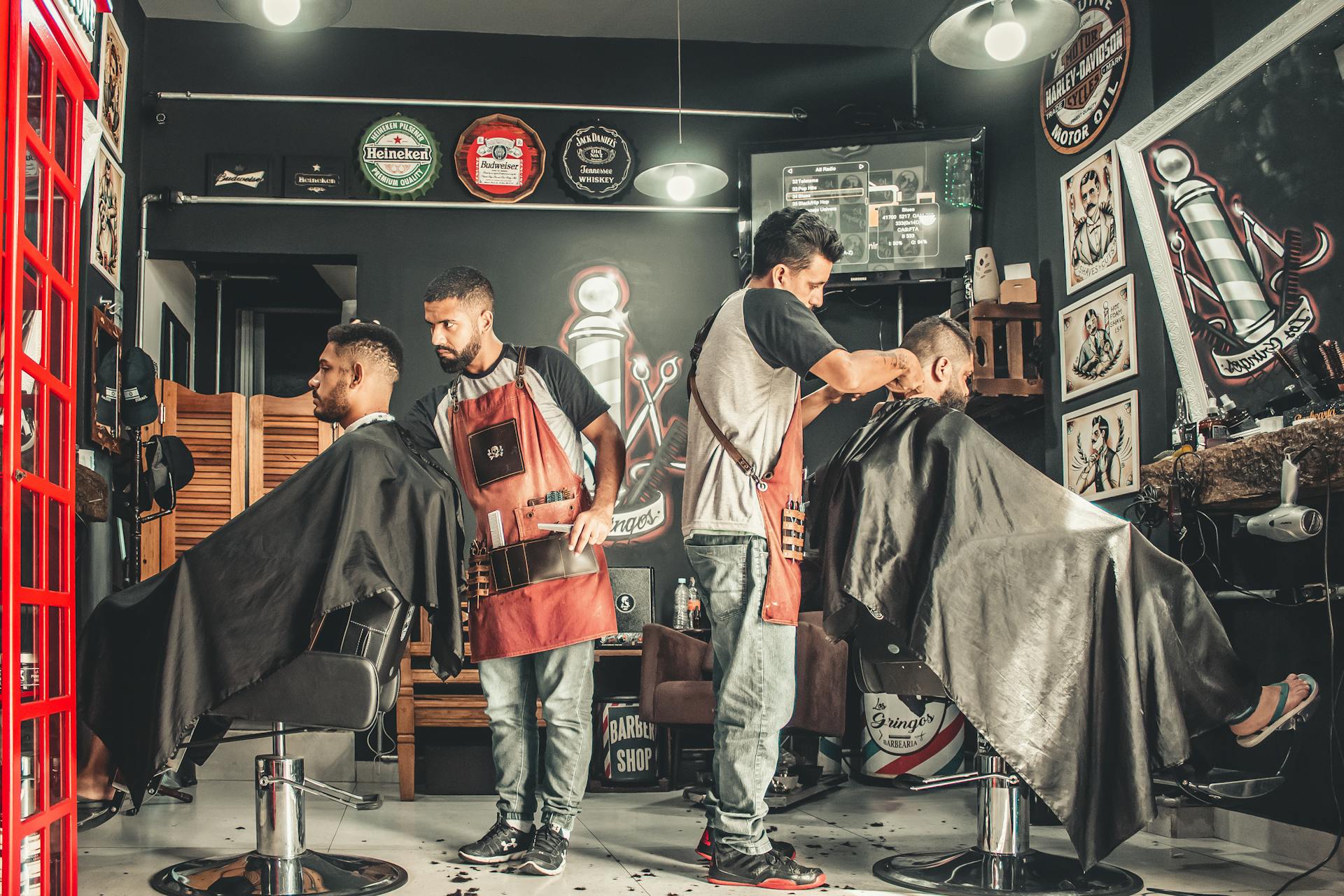 Inside Barber shop