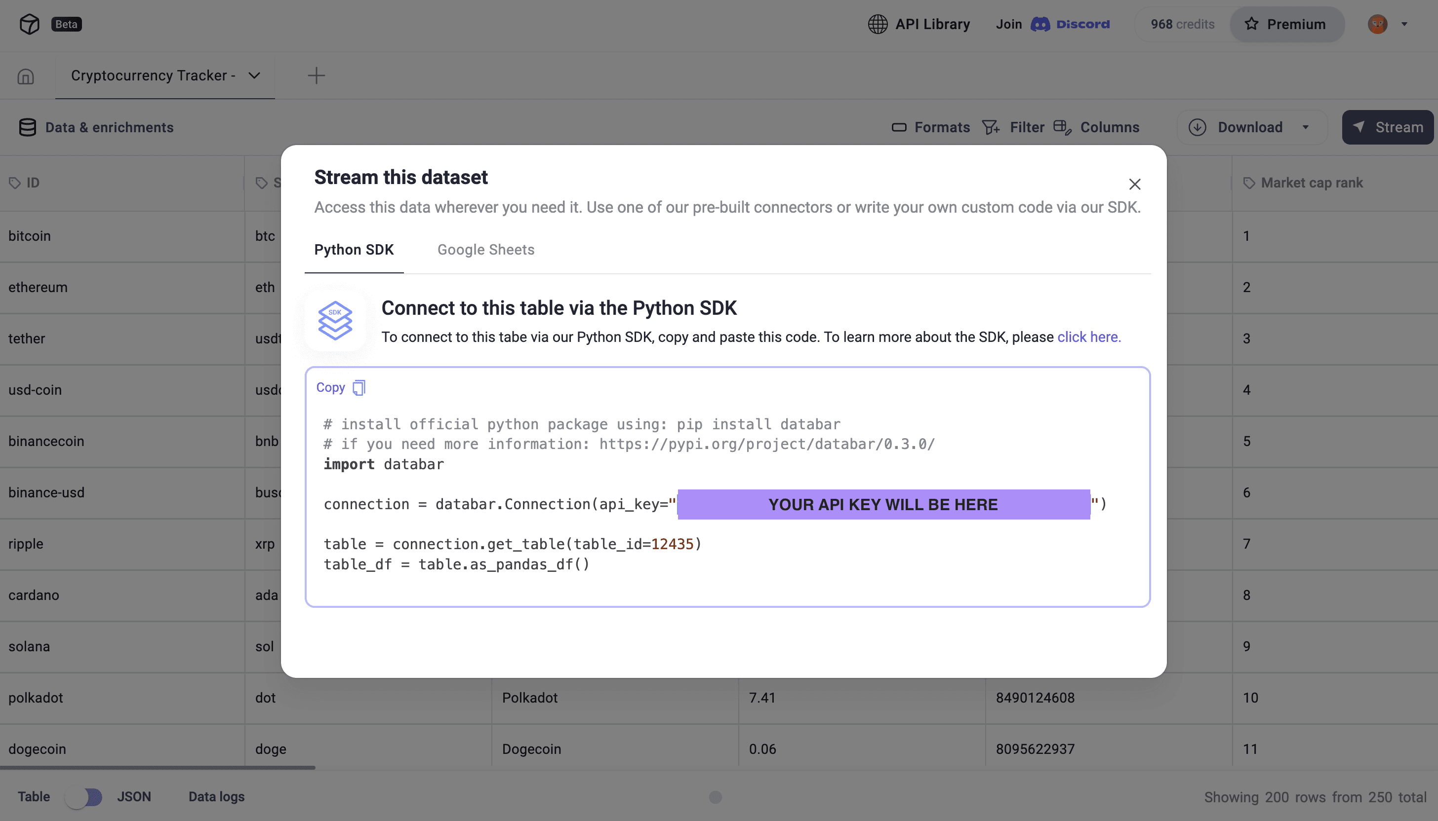 Databar.ai Google Sheets Add-on - illustration