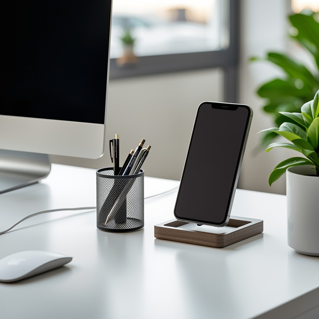 Woman in minimalist setting