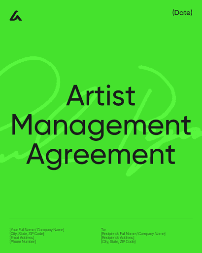 Artist Management Agreement