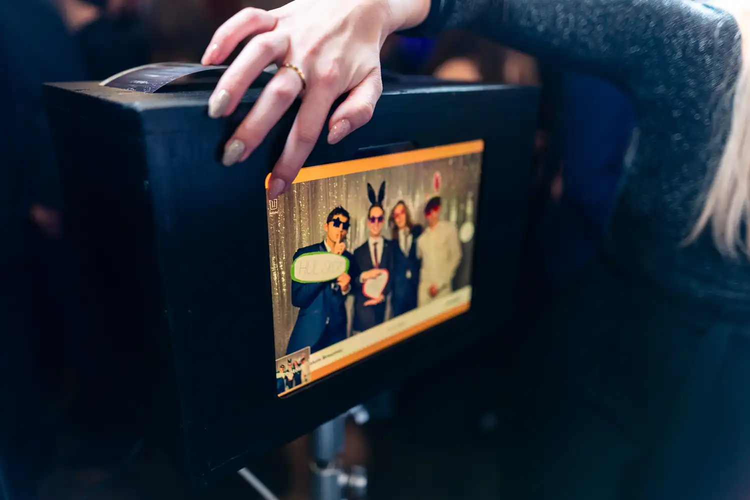 Athlete winning a race