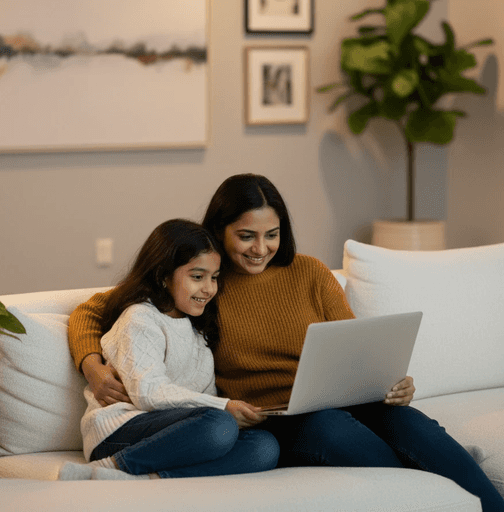 Portrait of a young man with curly hair wearing a yellow hoodie and backpack