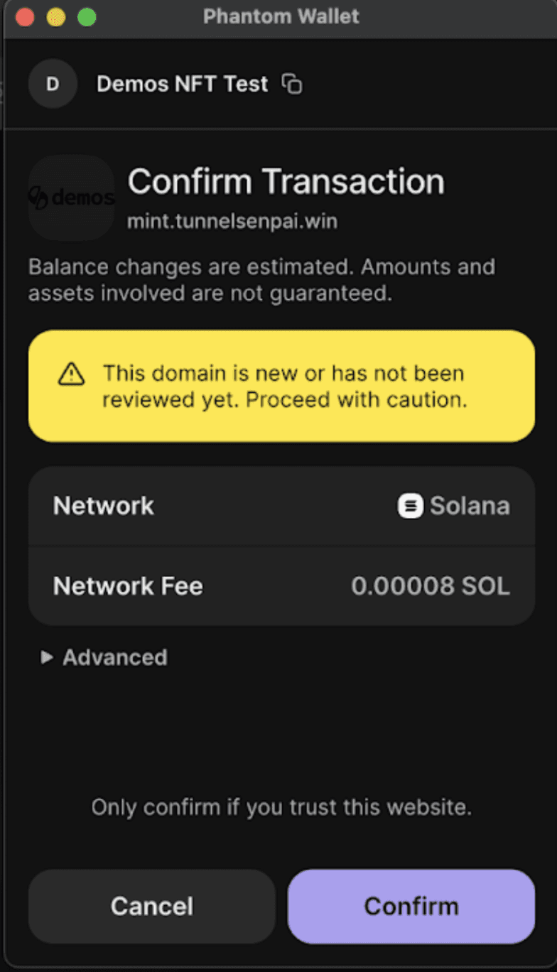 Note: mint.tnnesenpai.win will show as mint.demos.sh in the live version