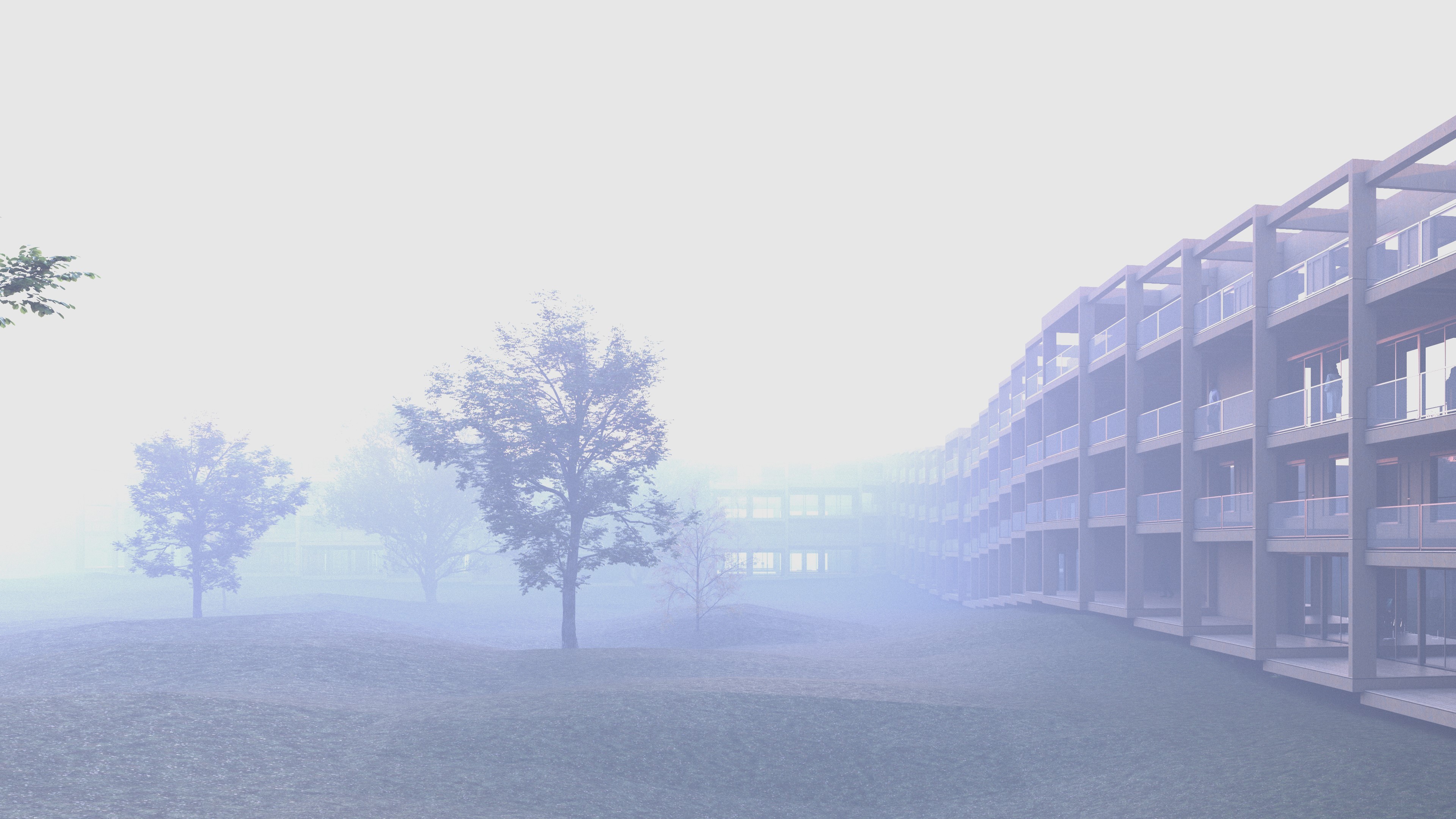 Collective housing Glasgow wood repetition