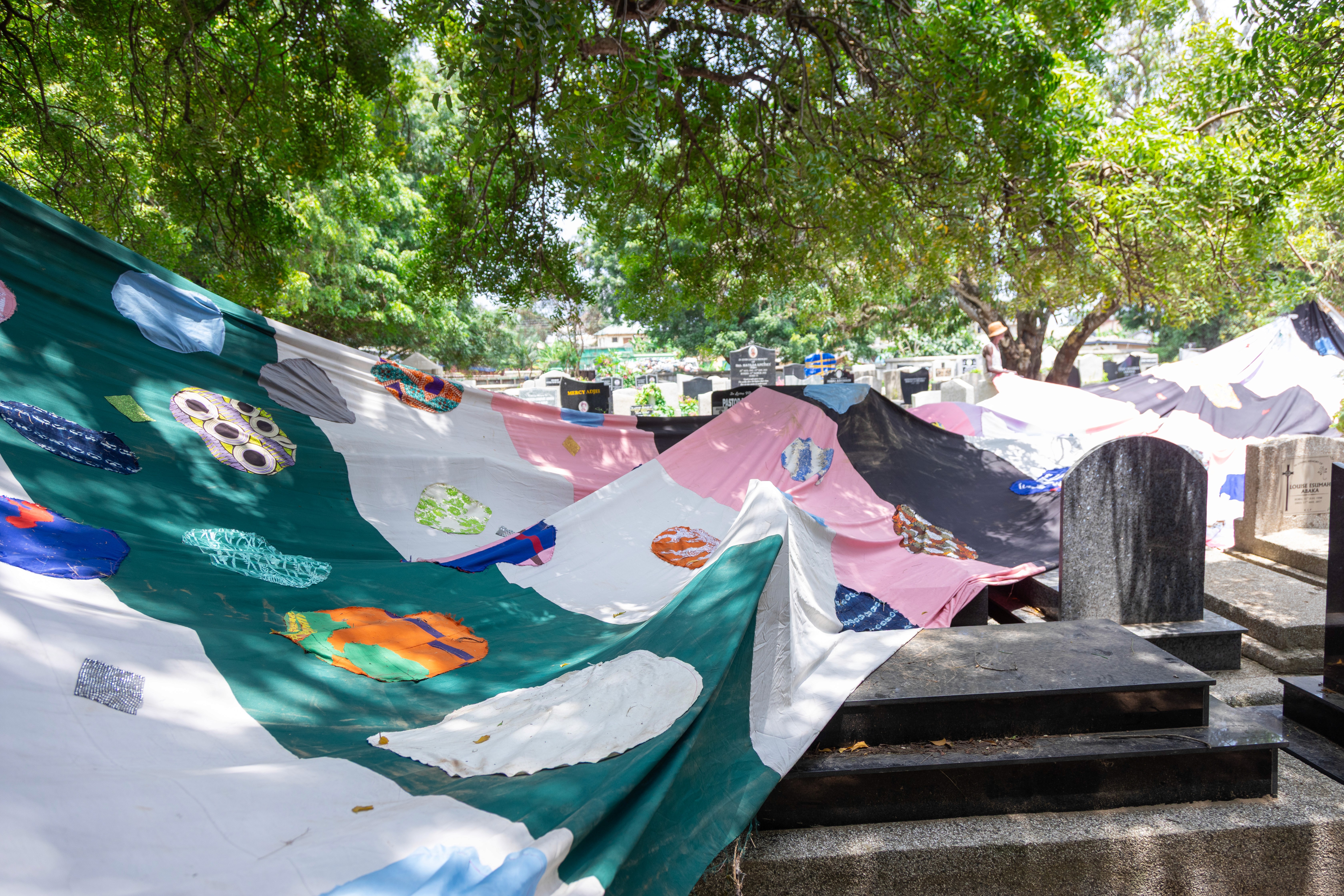 HOW TO HEAL A B-R-O-K-E-N WORLD – Cemetery of Belongings, Emmanuel Aggrey Tieku, Osu Cemetery, Accra, Ghana, uncommissioned, 2025