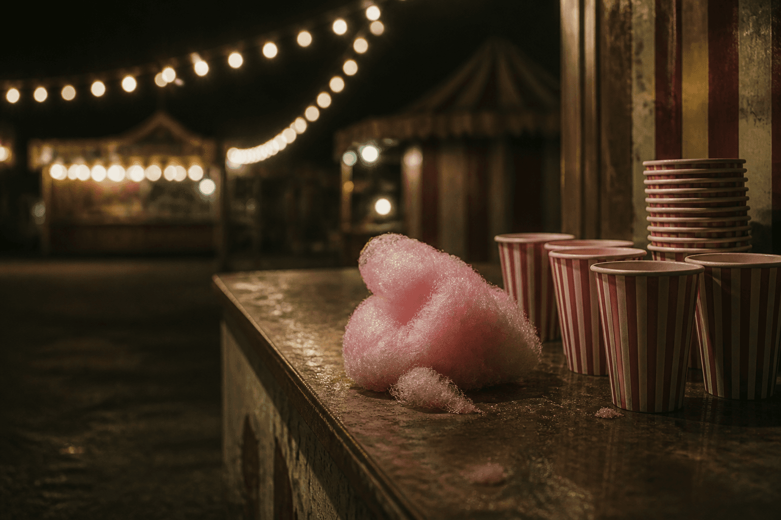 Atmospheric scene representing Sweet / carnival haunt scent