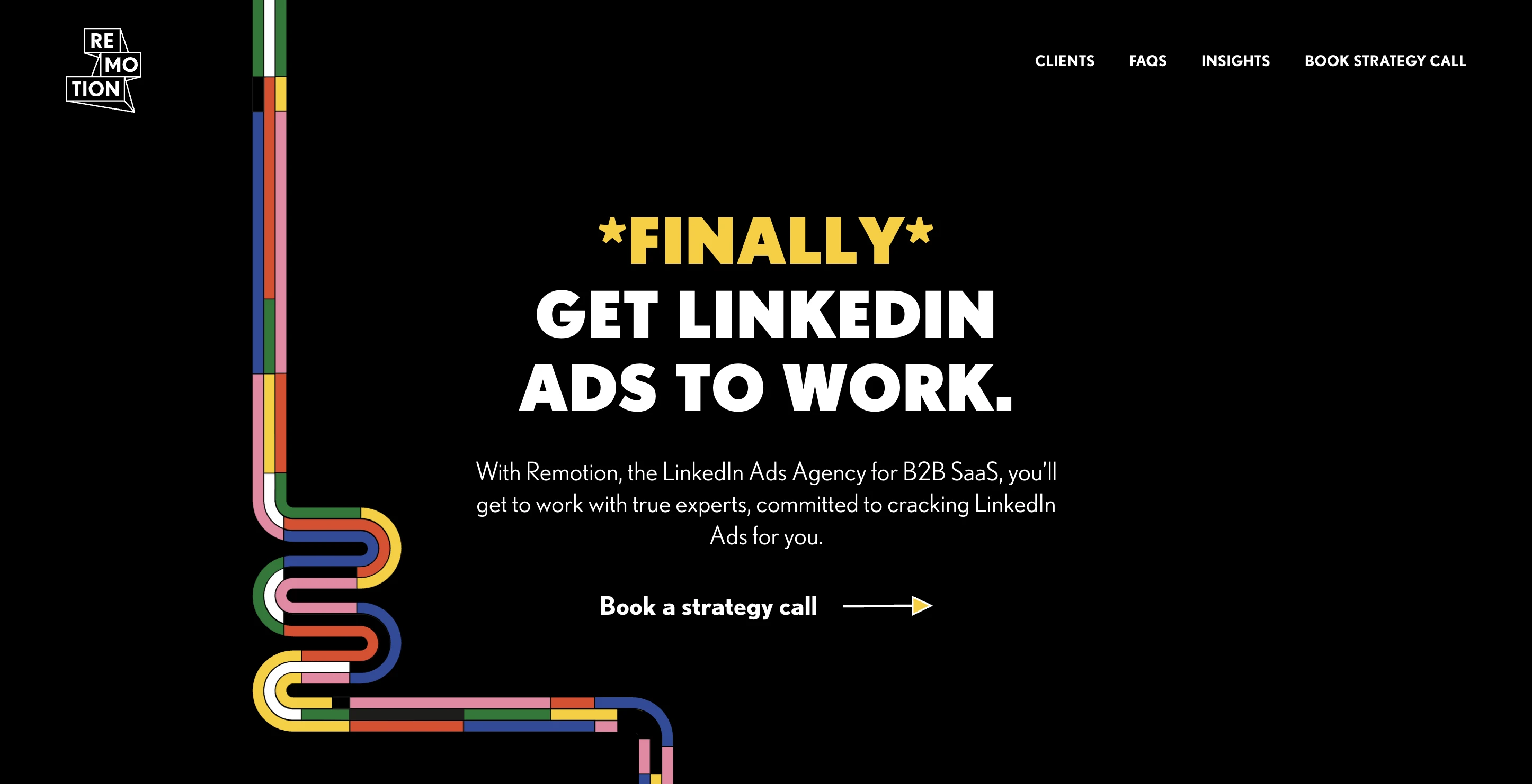 Screenshot of Remotion homepage