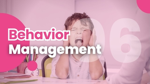 Introduction to 'Behavior Management Techniques,' featuring visual cues for establishing positive classroom environments and managing student behavior effectively.