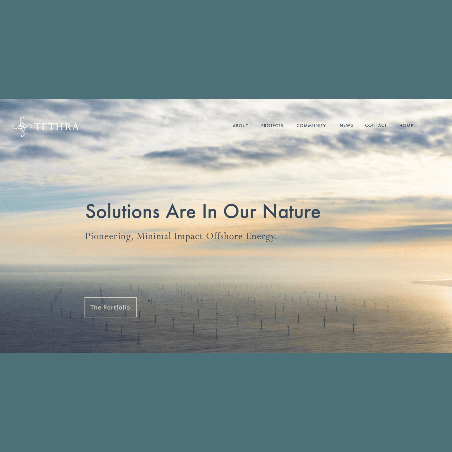 Seascape branding visual – Environmental photo supporting Irish offshore wind branding.