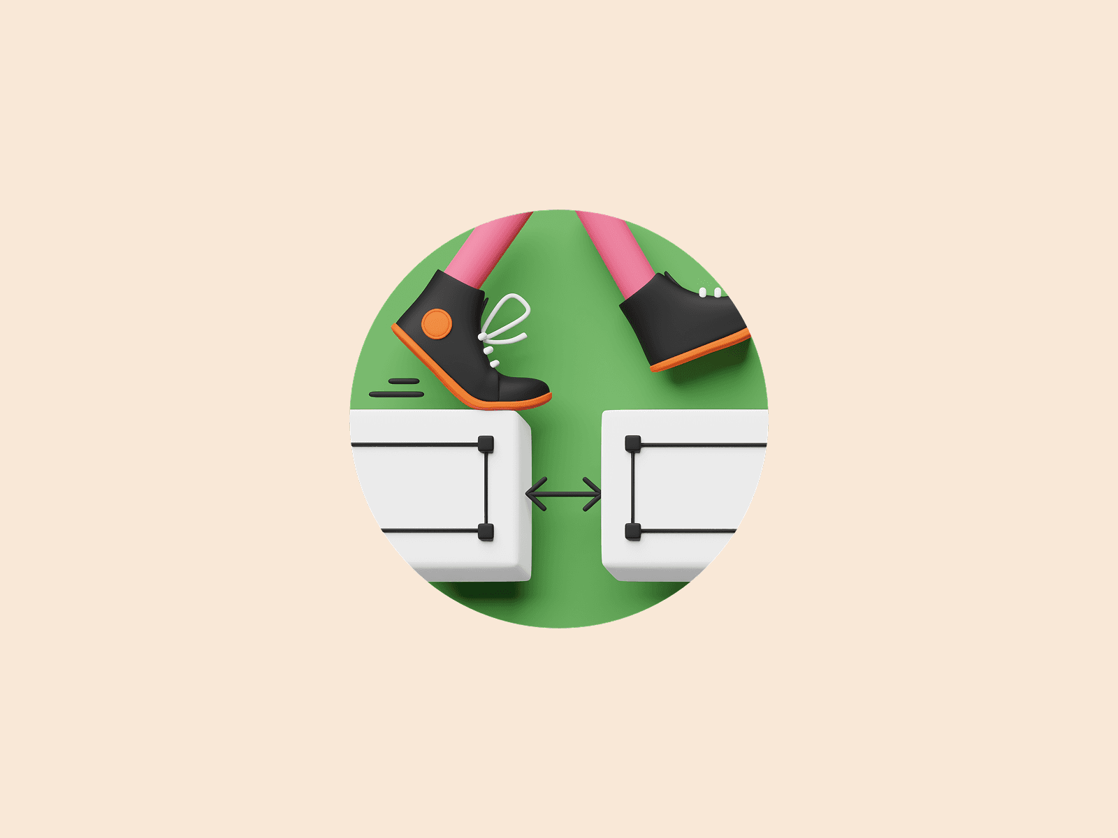 Business team happily discussing project.