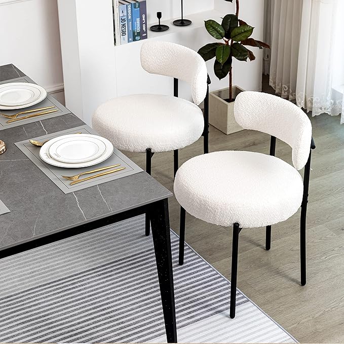 Upgrade your home or office with the black and white dining chair, built for style and functionality.