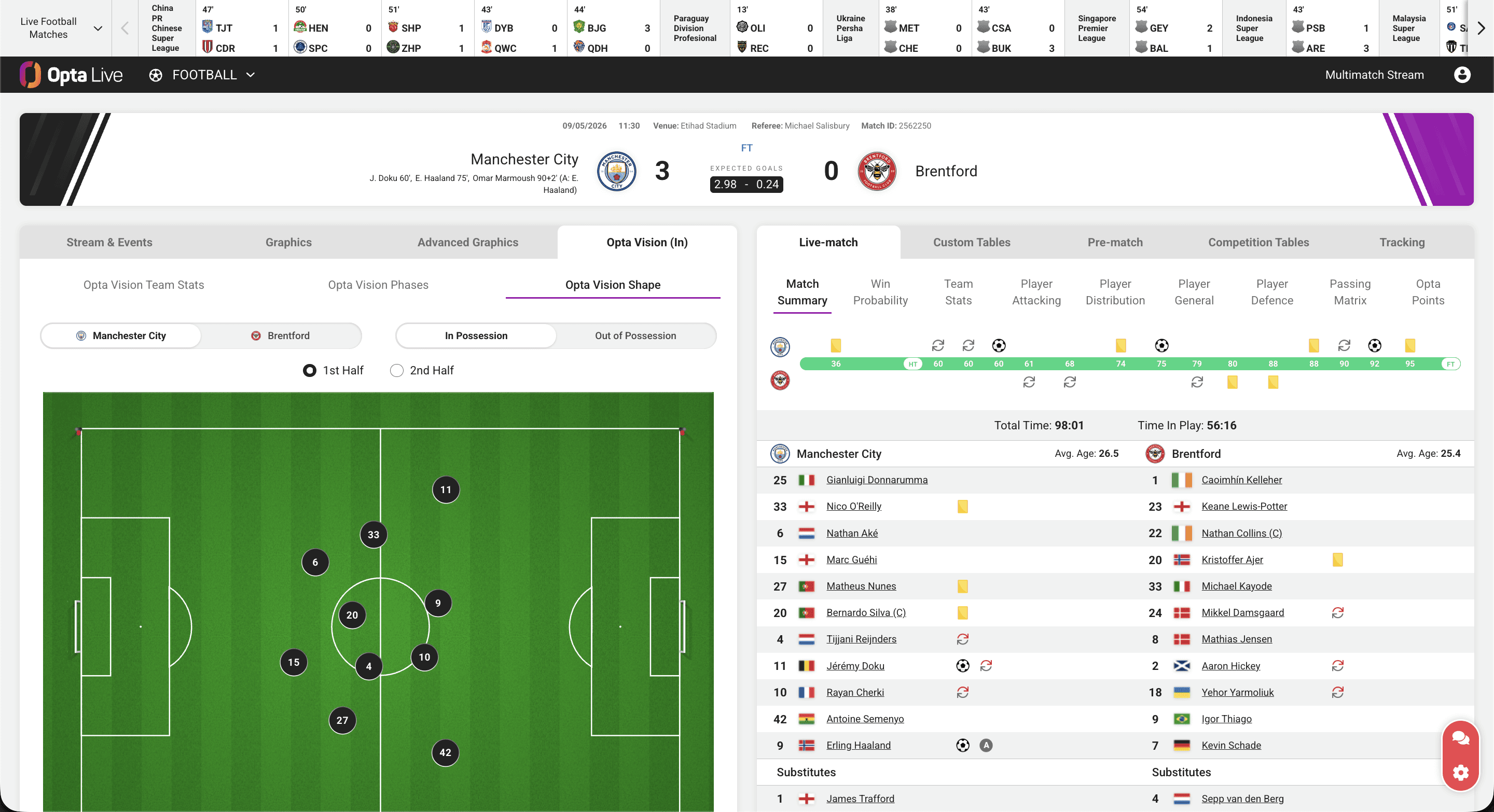 Opta Live screenshot placeholder 03