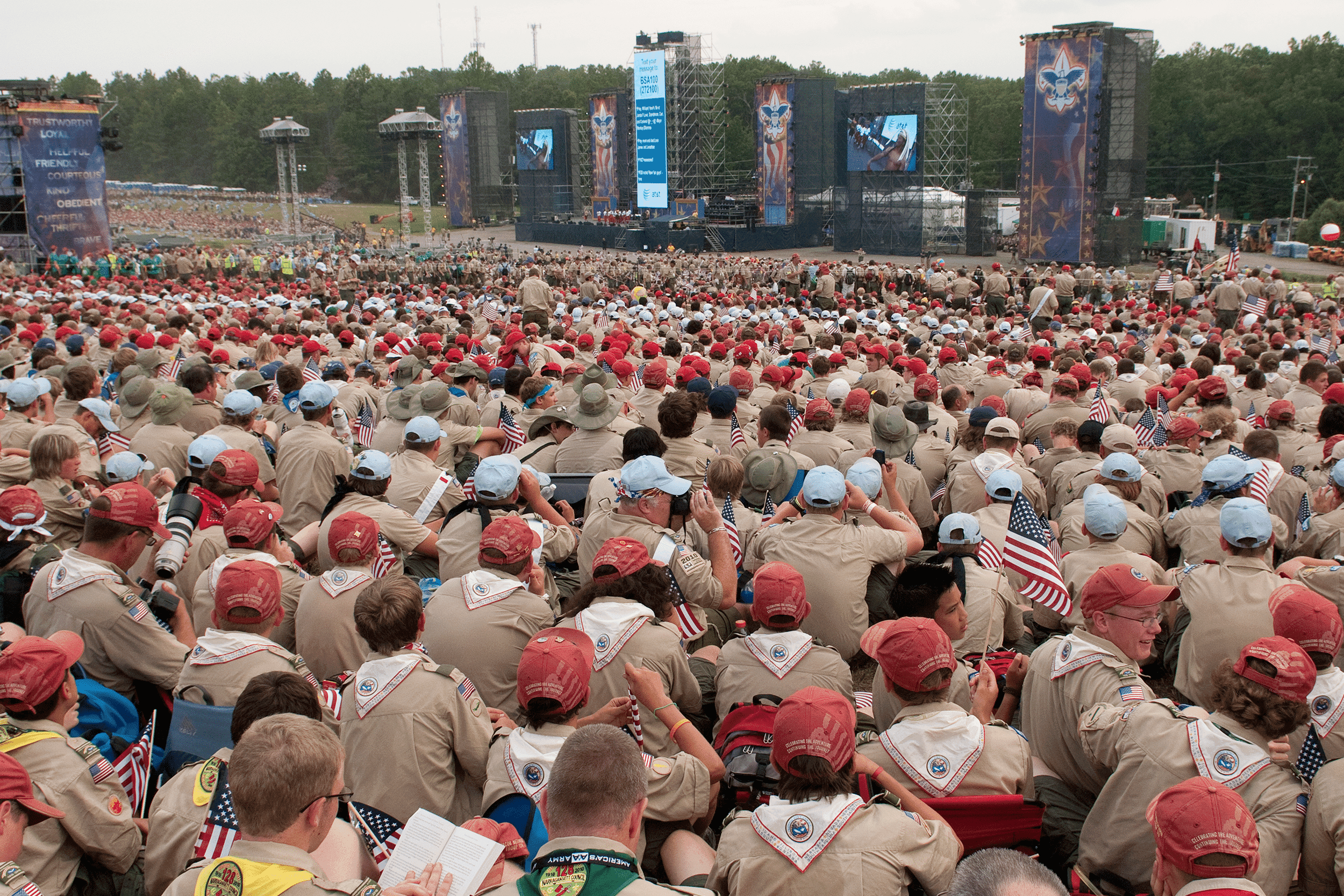 Boy Scouts 100th Anniversary National Scout Jamboree scouts