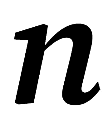 NeatlyReckless emblem of the lowercase "n" from their studio logo