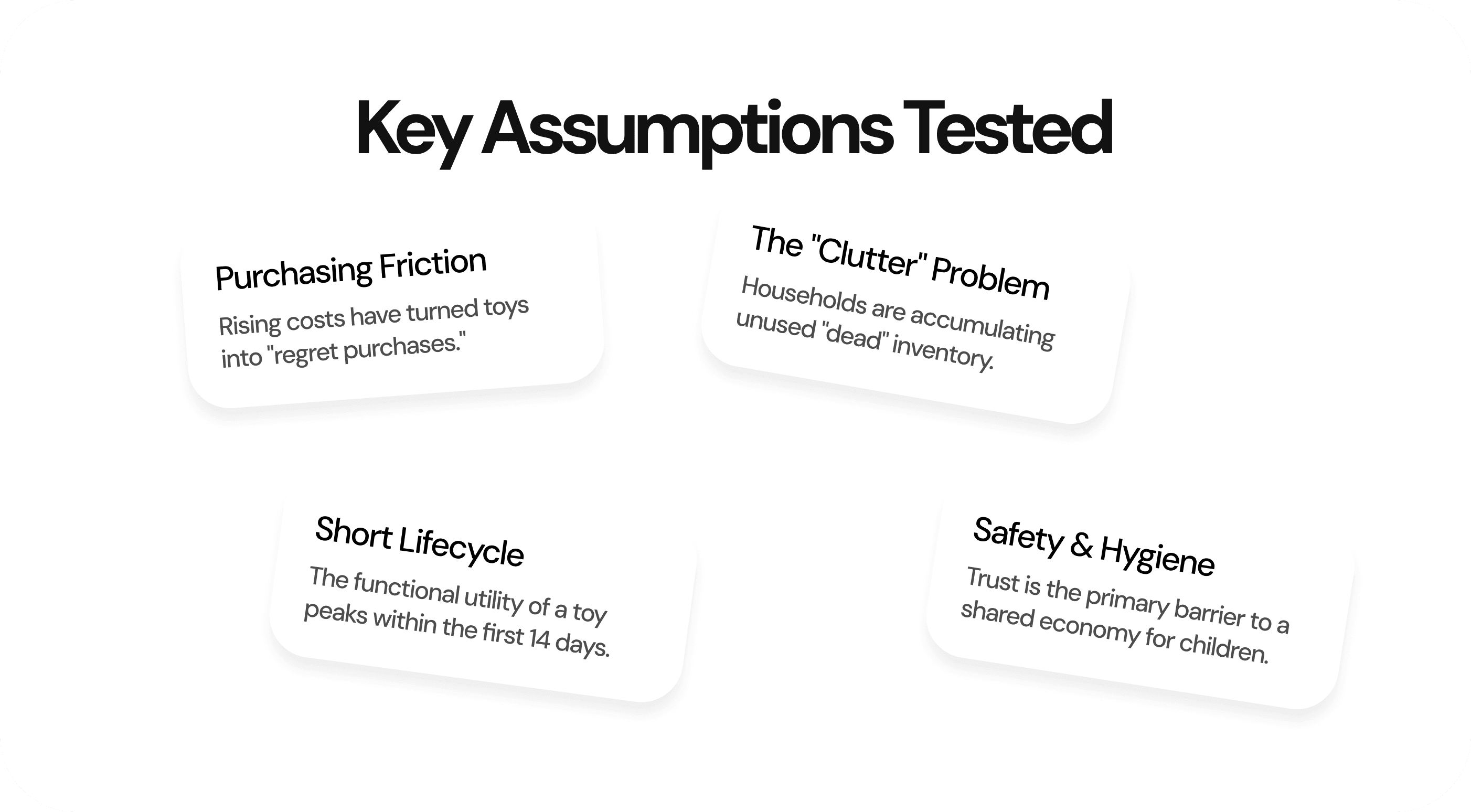 Key assumptions