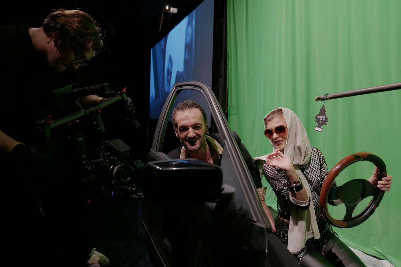 Green screen teszt a stuttgarti GIANNI előadáson.