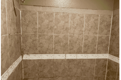 Leaking tile walls in bathtub