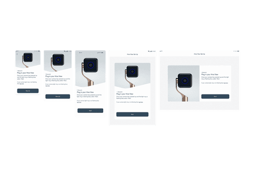 Onboarding Desings across different screen sizes